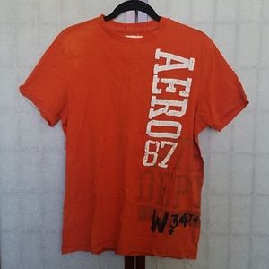 ⭕🔴Aeropostale men's orange tee. Size M.